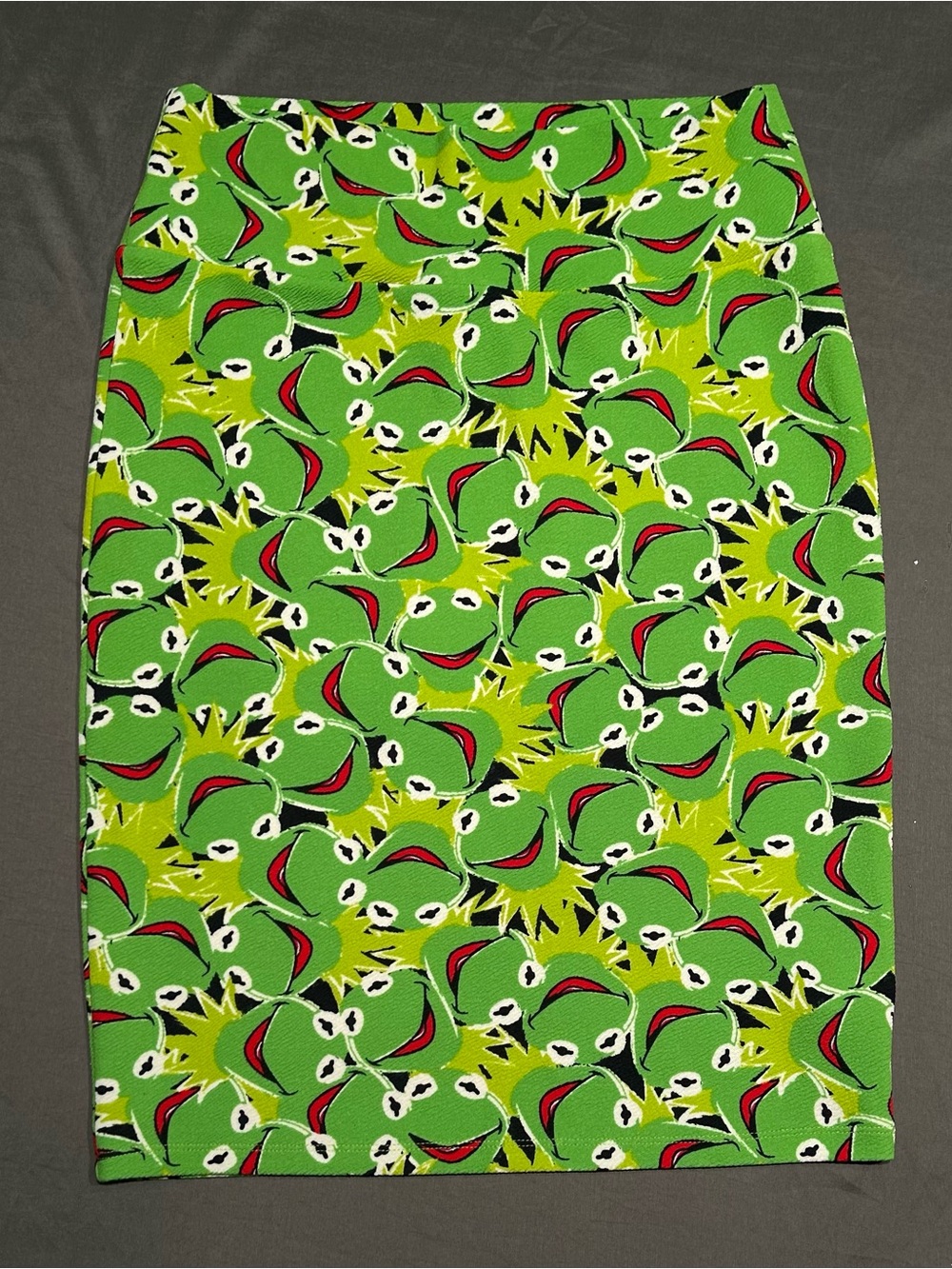 LuLaRoe Disney Kermit the Frog Cassie Pencil Skirt